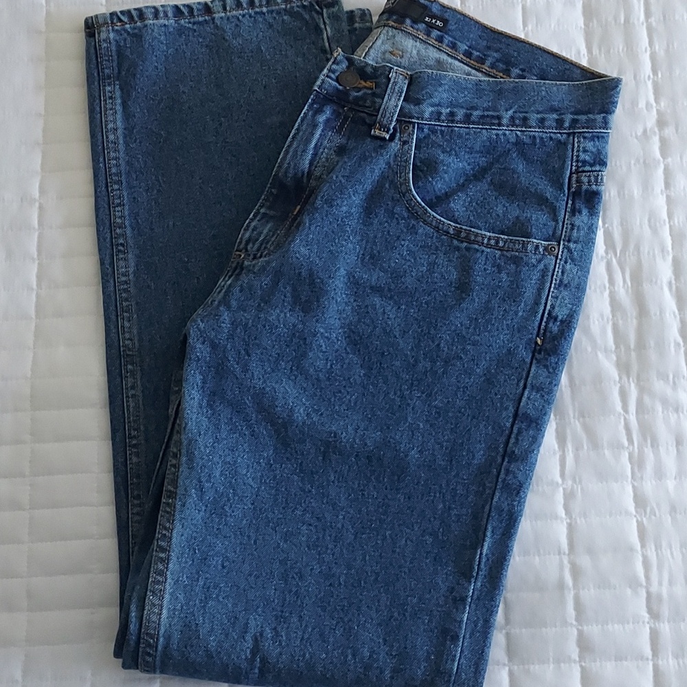 NWT Men's Berkley Jensen Relaxed Straight Lt Stonewash 5 Pocket Denim Jeans - Picture 8 of 17